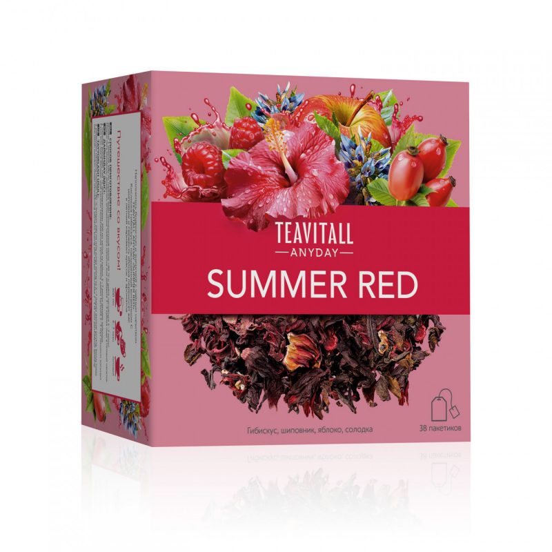 Чайный напиток Teavitall Anyday «Summer Red», 38 фильтр-пакетов